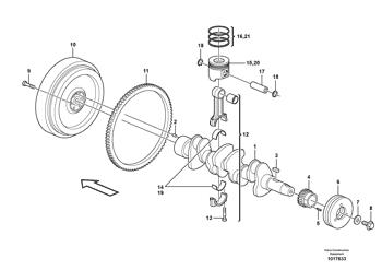 China VOE11714354 Crankshaft Volvo.Heavy parts MC70B for sale