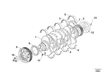 China VOE16213461 Crankshaft gear Volvo.Heavy parts MC110C-MCT145C for sale