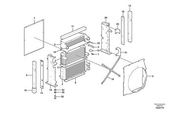 China VOE14549879 Radiator Volvo.Heavy parts EC200B, EC210B, EC210C, FC2421C for sale