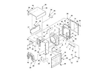 China RM13186325 Radiator casing Volvo.Heavy parts PT125/PT125R for sale