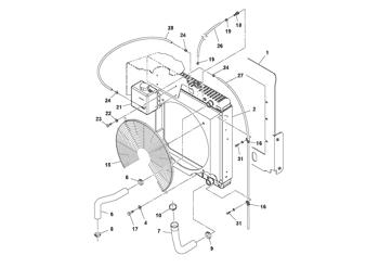 China RM13274048 Radiator hose Volvo.Heavy parts SD100C for sale