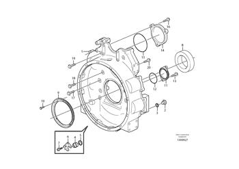 China VOE11128052 Crankshaft seal Volvo.Heavy parts G900 MODELS, L150E for sale