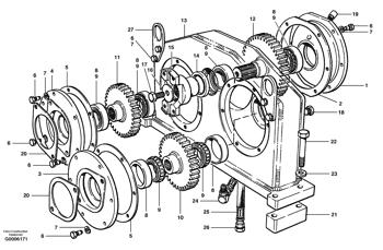 China CH87993 Pump Gearbox Volvo.Heavy parts G700 MODELS for sale