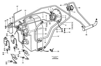 China CH14388X48 Hose assembly Volvo.Heavy parts G700 MODELS, G700B MODELS for sale