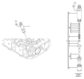 China VOE15101873 Injector Volvo.Heavy parts MC60B for sale