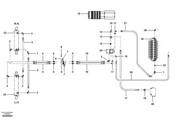 China CH89202 Valve Volvo.Heavy parts G700 MODELS, G700B MODELS for sale