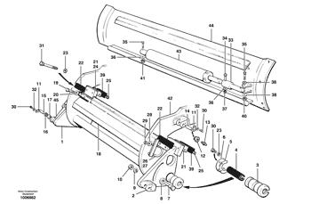 China CH80960 Piston rod Volvo.Heavy parts G700 MODELS, G700B MODELS for sale