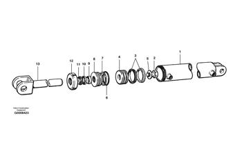 China CH87291 Piston rod Volvo.Heavy parts G700 MODELS, G700B MODELS, G900 MODELS, G900B, G900C for sale