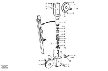 China CH89064 Piston rod Volvo.Heavy parts G700 MODELS for sale