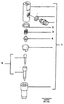 China VOE11702140 Injector Volvo.Heavy parts EC130C, EC130C ÅKERMAN, EW130C, EW130C ÅKERMAN for sale