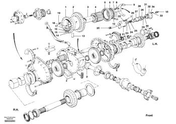 China CH29434 Piston Volvo.Heavy parts G700 MODELS, G700B MODELS for sale