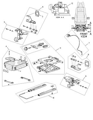 China 124-3926: Suspension Assembly-Seat Caterpillar for sale