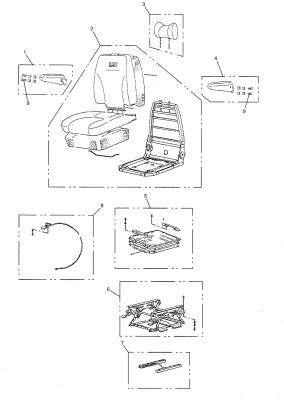 China 150-2200: Seat Assembly Caterpillar for sale