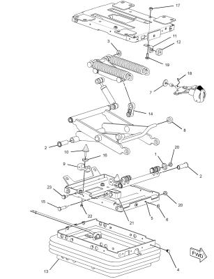 China 273-9611: Suspension Assembly-Seat Caterpillar for sale