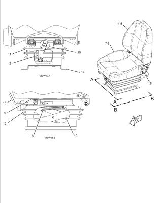 China 232-4770: Seat Assembly-Suspension Caterpillar for sale