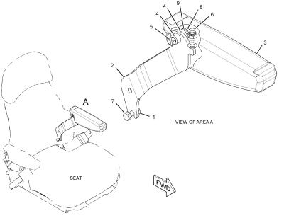 China 202-7668: Left Hand Armrest Caterpillar for sale