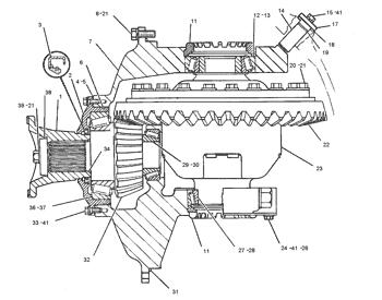 China 1B6579 CONE-BEARING Caterpillar parts 69D, 768C, 769C, 769D, 771C, 771D for sale