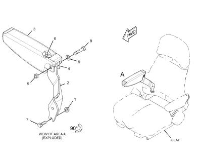 China 202-7666: Right Hand Armrest Caterpillar for sale