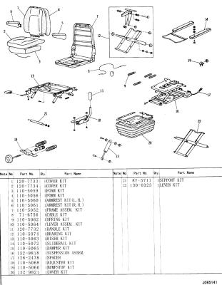 China 152-4821: Suspension Seat Caterpillar for sale