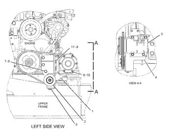 China 2553016 V-BELT Caterpillar parts 311D LRR, 312D, 312D L, 313D, 314D CR, 314D LCR, 315D L, 318D L, 319D, 319D L, 319D LN for sale