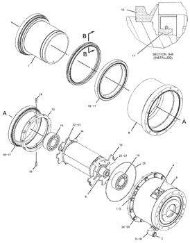 China 1110896 CUP-BEARING Caterpillar parts 990, 990 II, CB-44B, CB-534D, CB-54B, CD-54, CD-54B for sale