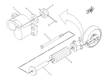 China 0951232 NUT-CASTLE Caterpillar parts 311C, 312, 312C, 312C L, 314C, E120B, E70, E70B for sale