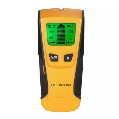 China Auto Cut Function 3 in 1 AC LCD Screen Live Wire Detector Wall Stud Finder Metal Wood Scanner for sale