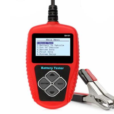 China Exam Test Result Digital Battery Tester Battery Tester BA101 12V Battery Checker for sale