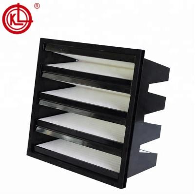 China Dust Collection System W Type Plastic Frame HEPA Air Filters For Air Conditioner System for sale