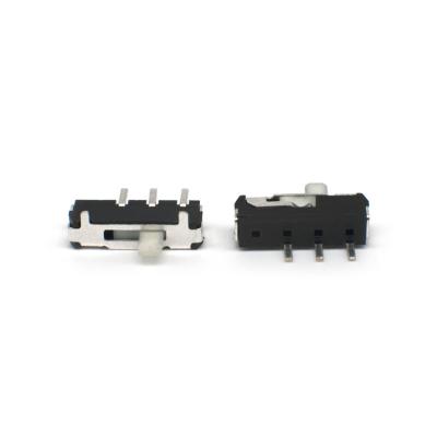 China 1P2T 3 Pin 2.0 Pitch 90 Degree Slide Contact Push Handle Switch With 1.5mm/2.5mm Micro Handle Inverter for sale