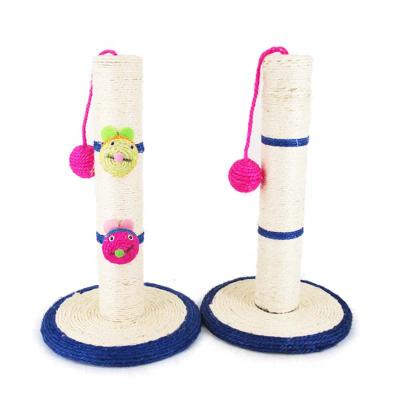 China Viable Manufacturers Head Cat Scratching Post Sisal Ball Cat Scratching Post Cat Supplies Pet Toys for sale