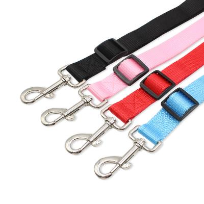 China 2021 Wholesale Customizable Multi Style Solid Color Solid Color Dog Safety Elastic Car Leash for sale