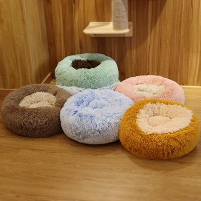 China New Pet Kennel Supplies Hot Sale Travel Mat For Winter Warmth Plush Round Dog Kennel Mat for sale