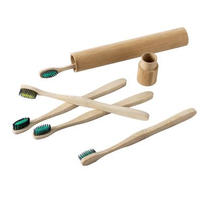 China Clogate rechargeable the same design thick bamboo handle wavy finely polished bamboo cpollution free toothbrush for sale