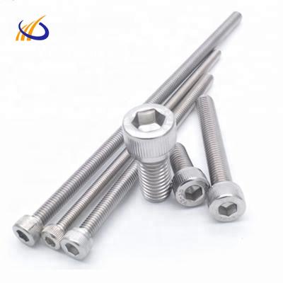 China Grade 5 (Ti-6Al-4V) GR 2 Pure Titanium Hex Socket Allen Key Head Machine Screw Bolts DIN912 for sale