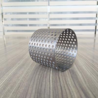 China Factory industrial supply best price gr2 titanium welded perforated pipe / perforated tube for motorcycle for sale