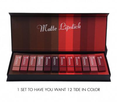 China Fashion 12 Colors Soft Matte Lipstick Set Waterproof Moisturizing Formula 24 Hour Lips for sale