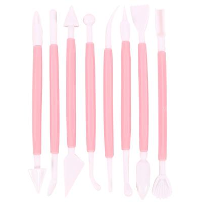 China Stocked Carving Pen Set Knife Making Cutting Tool 8pcs Baking Carving Group Cake Fondant Cutter for sale