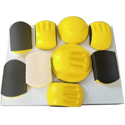 China PU Foam Set 8pcs DIY Tool PU Hand Block Polishing Sanding Kits Set For Car Polishing Or Home Decoration Working for sale