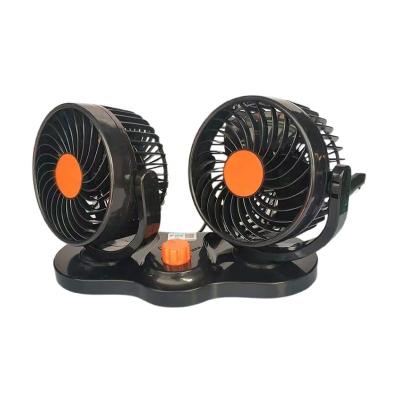 China Portable Car Truck Suv 24V 4inch ABS Fan 360 Degree Cooling Plastic Low Noise Auto Air Circulator Heavy Duty Fans for sale