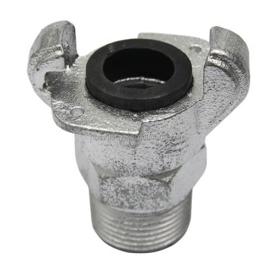 China Water Pipe Malleable Cast Iron USA Air Hose Coupling Universal Claw Fitting With Male Thread for sale