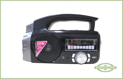 China Portable USB AM / FM Radio with Torch , Multi-band Tuner , 3-way Power , AUX IN Jack for sale