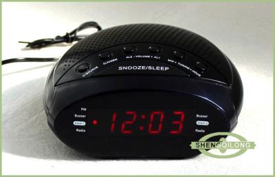 China Dual Alarm, AM / FM Digital Clock Radio with Snooze and Sleep Timer for sale