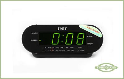 China Digital Clock Radio with Alarm, USB / SD multimedia player, Large 0.9