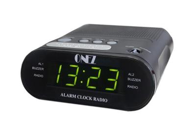 China Dual Alarm Digital Clock Radio with PLL AM / FM Tuner and Large LED Display for sale