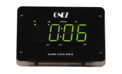 China Bluetooth Digital Clock Radio With Dual-alarm and Snooze , USB Port / SD Card Slot for sale