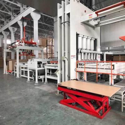 China Tools Hot Press Machine Full Automatic MDF Laminating Production Line for sale