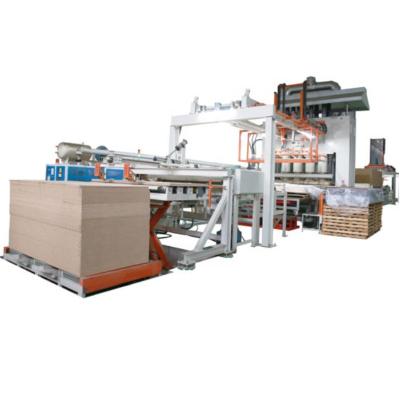 China Factory Fully Automatic Hydraulic Hot Press Production Line For MDF for sale