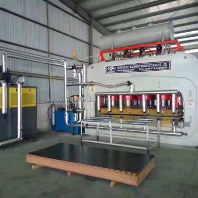 China Hot press chipboard machine board machine furniture and mdf melamine veneer hdf cabinet short cycle wood based machinery for sale