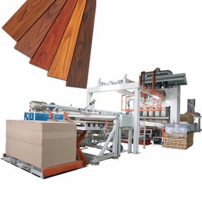 China Wood Floor Making Line Manufacturer Wood HDF Laminate Flooring Hot Press Machine / HDF Floor Lamination Press Machine for sale